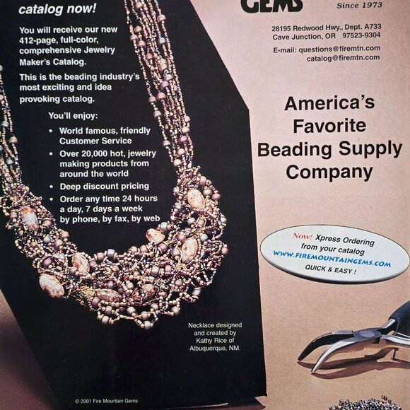 Bead And Button Magazine June 2001 Projects For Fashionable Jewelry And Accessor - Picture 3 of 16